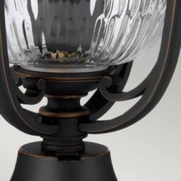 Netlighting Luverne 1 Light Outdoor Pedestal Light Rubbed Bronze IP44 E27 in Brown - thumbnail 5