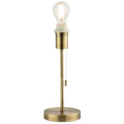 Happy Homewares Traditional & Classic Table Lamp Base with Pull Cord Switch in Metallic Gold - thumbnail 4
