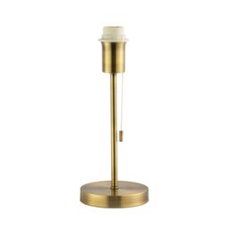 Happy Homewares Traditional & Classic Table Lamp Base with Pull Cord Switch in Metallic Gold - thumbnail 1