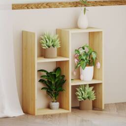 Levede 20cm Slide Table for Living Room Sofa End Narrow Space Storage in Natural - thumbnail 2