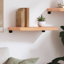 Berkfield Home Wall Shelf Light Brown 60x30x(2-6) cm Treated Solid Wood Oak - thumbnail 1