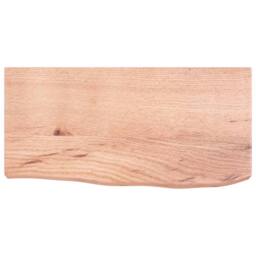 Berkfield Home Wall Shelf Light Brown 60x30x(2-6) cm Treated Solid Wood Oak - thumbnail 3
