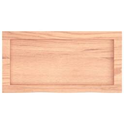 Berkfield Home Wall Shelf Light Brown 60x30x(2-6) cm Treated Solid Wood Oak - thumbnail 4