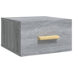 Berkfield Home Wall-mounted Bedside Cabinets 2 pcs Grey Sonoma 35x35x20 cm - Size: 35 x 35 x 20 cm - thumbnail 6
