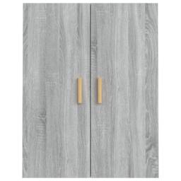 Berkfield Home Hanging Wall Cabinet Grey Sonoma 69.5x34x90 cm - thumbnail 6