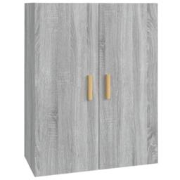 Berkfield Home Hanging Wall Cabinet Grey Sonoma 69.5x34x90 cm - thumbnail 3
