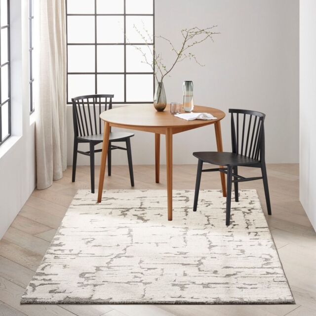 The Rug Shop UK Grey Handmade Wool Abstract Luxurious Easy To Clean Area Rug - Size: 240 cm x 300 cm