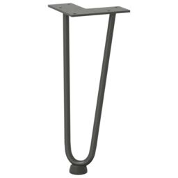 Berkfield Home Hairpin Table Legs 4 pcs Anthracite 30 cm Solid Steel in Black - thumbnail 4