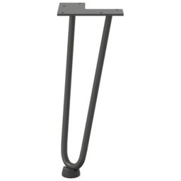 Berkfield Home Hairpin Table Legs 4 pcs Anthracite 30 cm Solid Steel in Black - thumbnail 5
