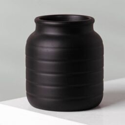 Leaf Black Vase Planter 13 x 13 x 14cm - Size: 13 x 13 x 14 cm - thumbnail 4