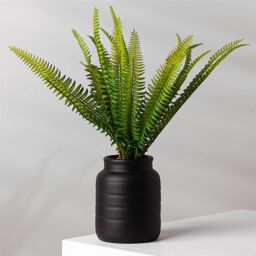 Leaf Black Vase Planter 13 x 13 x 14cm - Size: 13 x 13 x 14 cm - thumbnail 2