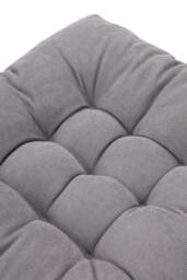 Living and Home 50cm Square Corduroy Cushion Floor Pillow Meditation Cushion in Grey - thumbnail 2