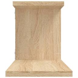 Berkfield Home Wall-Mounted TV Shelf Sonoma Oak 125x18x23 cm Engineered Wood in Light Oak - Size: 125 x 18 x 23 cm - thumbnail 6