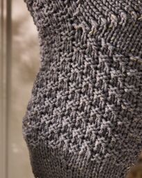 Dibor Set of 4 Grey Chunky Knit Pom Pom Xmas Gift Christmas Stocking - Size: 4 Pack - thumbnail 4
