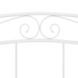 Berkfield Home Comfortable Bed Frame White Metal 160x200 cm - thumbnail 7