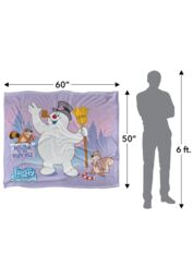 Warner Brothers Frosty The Snowman Silky Touch Super Soft Throw Blanket 152x127cm in White - Size: 152x127 cm - thumbnail 3