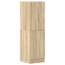 Berkfield Home 2 Piece Kitchen Cabinet Set Sonoma Oak Engineered Wood in Brown - thumbnail 6