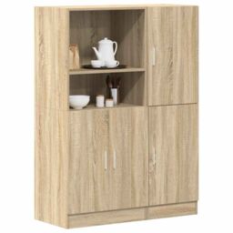 Berkfield Home 2 Piece Kitchen Cabinet Set Sonoma Oak Engineered Wood in Brown - thumbnail 1
