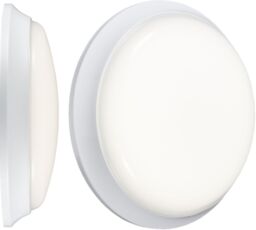 Netlighting Knightsbridge 230V IP54 22W LED Bulkhead with Sensor 4000K BL20ALEDS in White - thumbnail 1