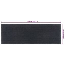 Berkfield Home Door Mat Dark Grey 100x300 cm Tufted Coir - thumbnail 7