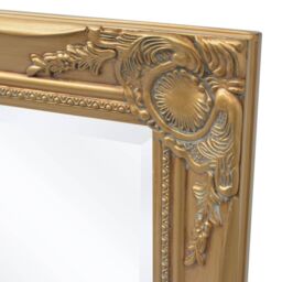 Berkfield Home Wall Mirror Baroque Style 100x50 cm Gold - thumbnail 6