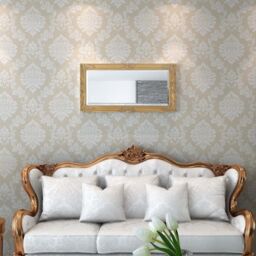 Berkfield Home Wall Mirror Baroque Style 100x50 cm Gold - thumbnail 2