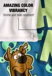 Scooby Doo Blanket, 152x127 cm Ruh Roh Eyes Silky Touch Super Soft Throw Blanket in White - thumbnail 4