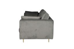 Furniture Maxi Avery Velvet 3 Seater Sofa with 2 Scatter Cushions in Grey - thumbnail 4