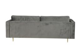 Furniture Maxi Avery Velvet 3 Seater Sofa with 2 Scatter Cushions in Grey - thumbnail 5