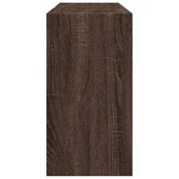 Berkfield Home Sink Cabinet Brown Oak 90x29x55 cm Engineered Wood - Size: 90 x 29 x 55 cm - thumbnail 6