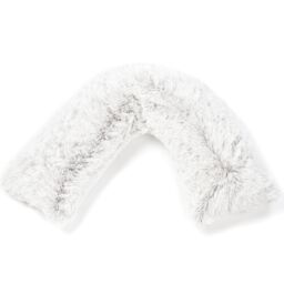 OHS V Shape Pillow Cushion Shaggy Neck Shoulder Support in Grey - thumbnail 2