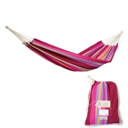 Amazonas Barbados Family Hammock - Brazilian Cotton, Cocoon Style in Pink - thumbnail 1