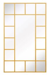 "MirrorOutlet Gold Modern Wall & Leaner Mirror 71"" X 43"" (180 x 110CM) - Size: 1 Pack" - thumbnail 3