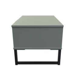 Ready Assembled 2 U Fuji 1 Drawer Wide Side Table (Ready Assembled) in Pale Green - thumbnail 2