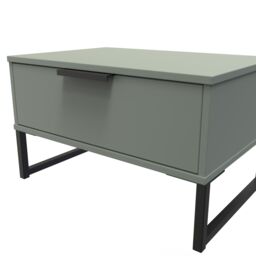 Ready Assembled 2 U Fuji 1 Drawer Wide Side Table (Ready Assembled) in Pale Green - thumbnail 4