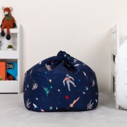 icon Kids Lost In Space Bean Bag Chair Navy Blue Childrens Bean Bags - thumbnail 2