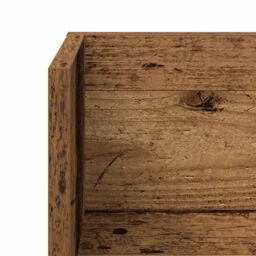 Berkfield Home Wall Shelves 2 pcs Old Wood 100x16.5x16.5 cm Engineered Wood in Brown - thumbnail 9