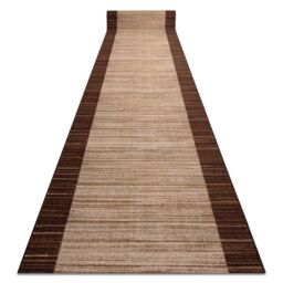 RugsX Anti-Slip Streifen Runner in Brown - Size: 110 cm x 220 cm - thumbnail 1