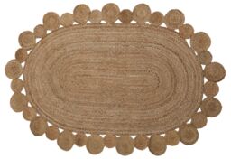 Orsina Bosie Demir Oval Rug in Brown - Size: 100 cm diameter - thumbnail 1
