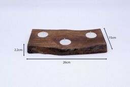 Marco Paul Wooden Tealight Candle Holder in Natural - thumbnail 6