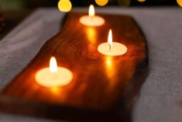 Marco Paul Wooden Tealight Candle Holder in Natural - thumbnail 5