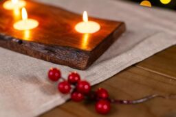 Marco Paul Wooden Tealight Candle Holder in Natural - thumbnail 4