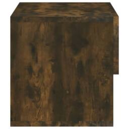 Berkfield Home Wall-mounted Bedside Cabinet Smoked Oak in Brown - thumbnail 6
