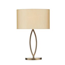 Pagazzi Hazel Antique Brass Table Lamp in Gold - thumbnail 2