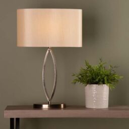 Pagazzi Hazel Antique Brass Table Lamp in Gold - thumbnail 1