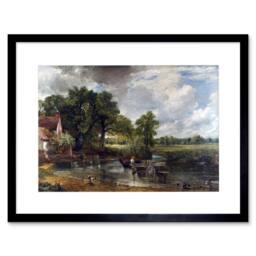 "Artery8 John Constable The Hay Wain Old Master 12x16"" Framed Art Print in Brown - Size: W12"" x H16""" - thumbnail 1