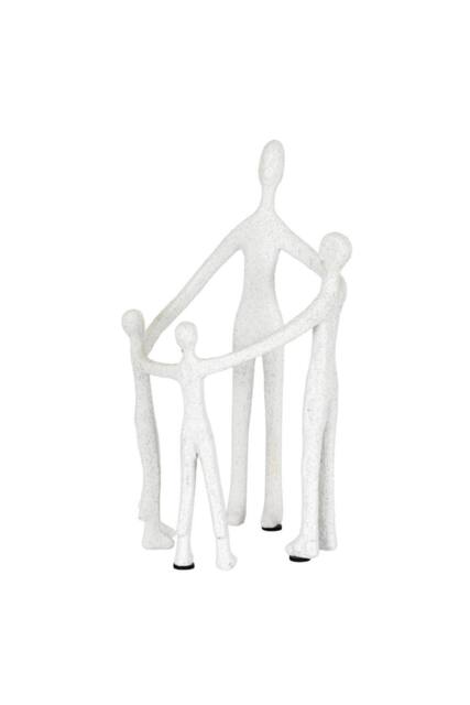 KDMD Kin Family Resin Ornament Medium for Togetherness in White - image 1
