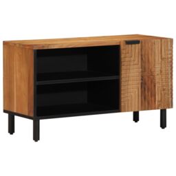 Berkfield Home TV Cabinet 80x31, 5x46 cm Solid Wood Acacia in Brown - thumbnail 1