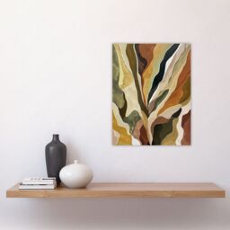 "Artery8 Abstract Earth Tone Artwork Geology Rock Muddy Wall Art Print in Brown - Size: W18"" x H24""" - thumbnail 4