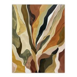"Artery8 Abstract Earth Tone Artwork Geology Rock Muddy Wall Art Print in Brown - Size: W18"" x H24""" - thumbnail 1